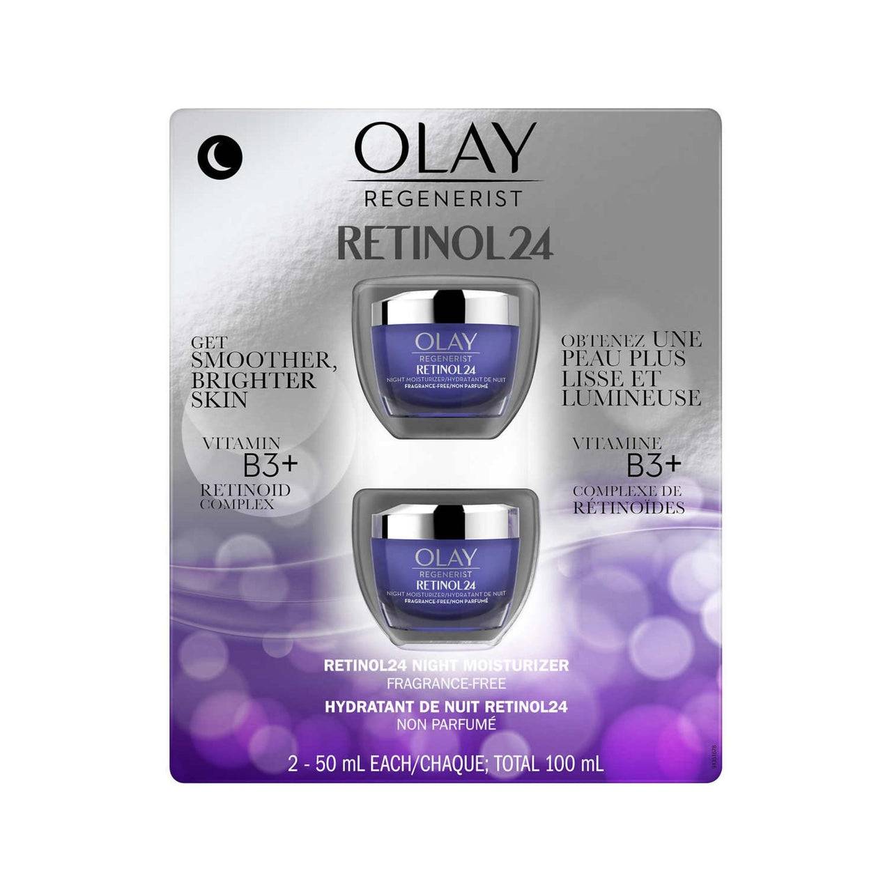 Image of Olay Regenerist Retinol 24 Night Facial Moisturizer - 2 x 50 Grams