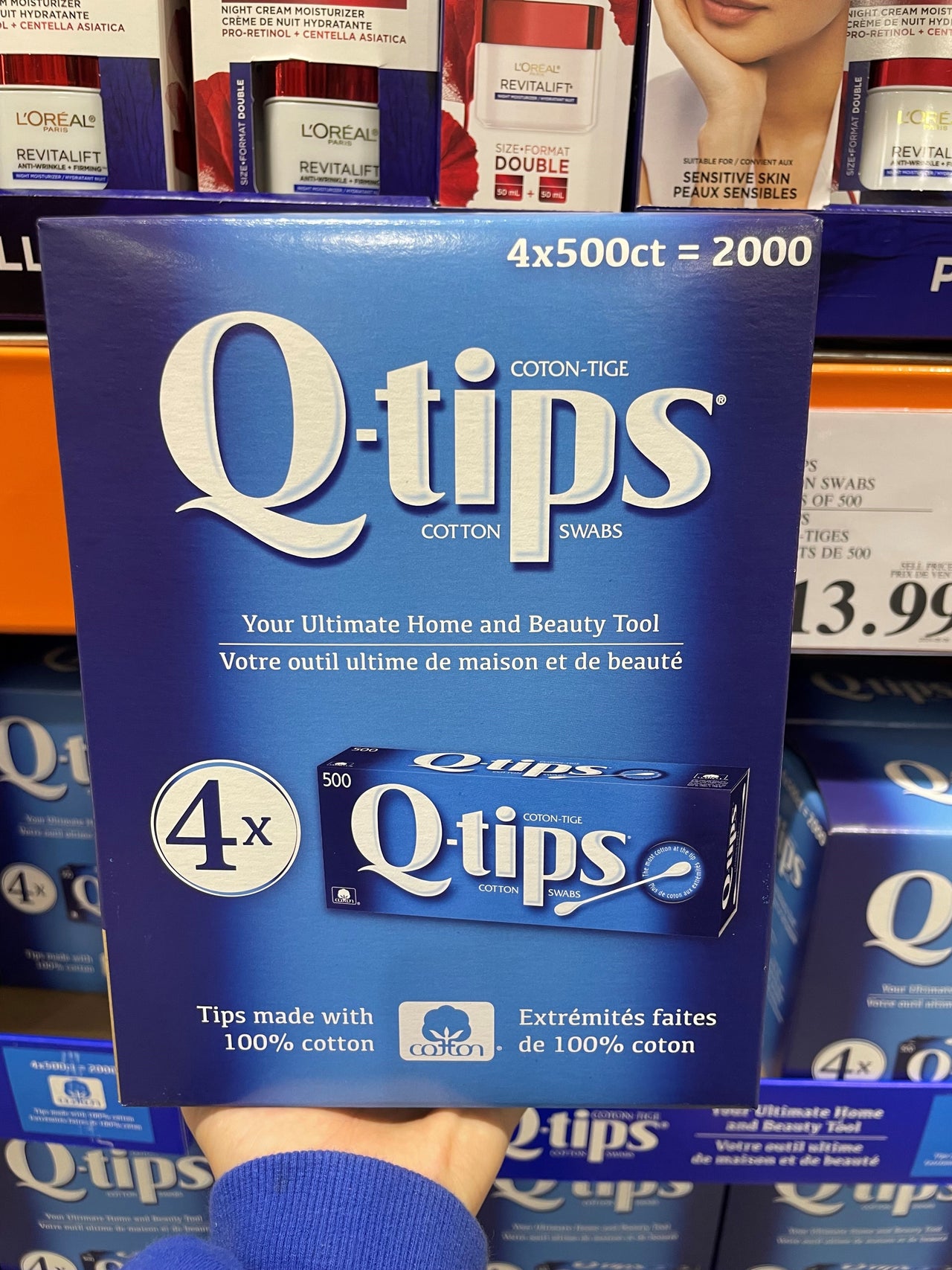 Image of Q-Tips Cotton Swabs 2000-Pack - 1 x 950 Grams