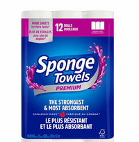 Thumbnail for Image of Sponge Towels Premium Paper Towels 12-Pack - 1 x 6.42 Kilos