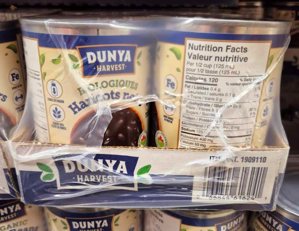 Image of Dunya Harvest Organic Black beans - 8 x 540 ML
