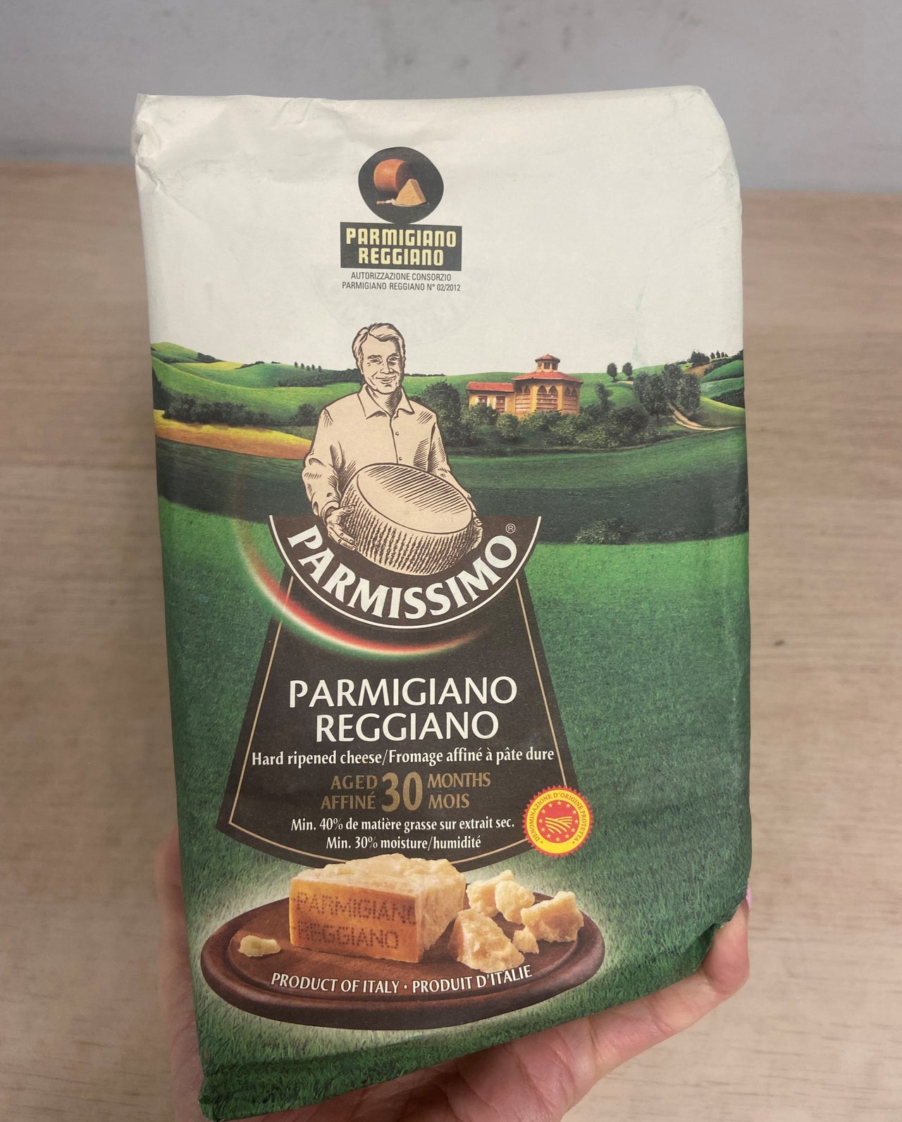 Image of Parmigiano Reggiano Cheese 30 months Wedge - 1 x 1.08 Kilos