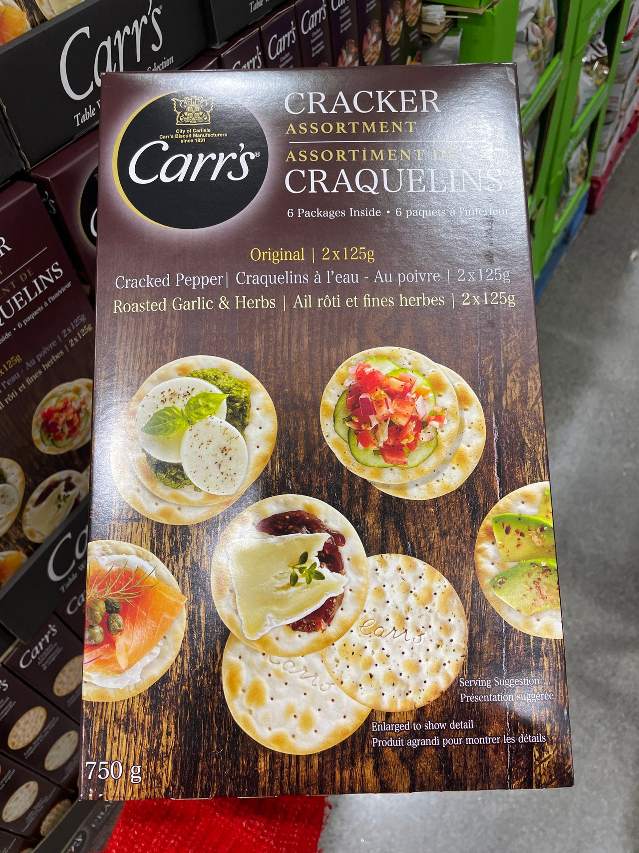 Image of Carr's Variety Pack Crackers - 1 x 750 Grams