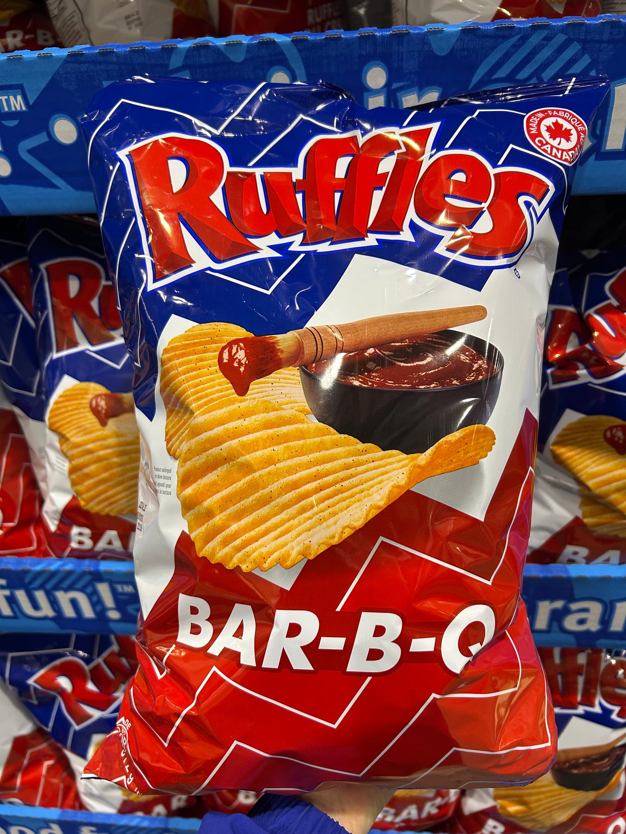 Image of Ruffles BBQ Chips - 1 x 612 Grams