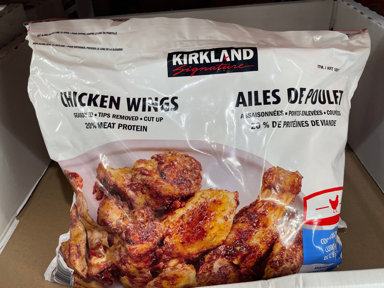 Image of Kirkland Signature Raw Chicken Wings - 1 x 3 Kilos