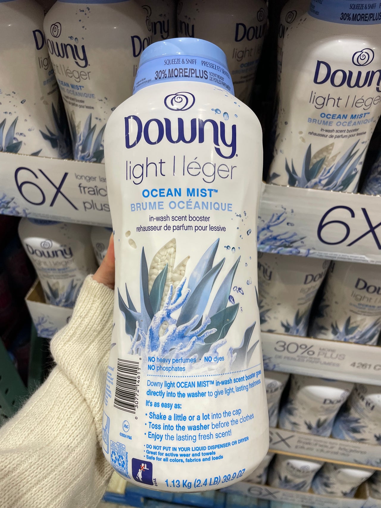 Image of Downy Light Ocean Mist Scented Beads - 1 x 1.13 Kilos