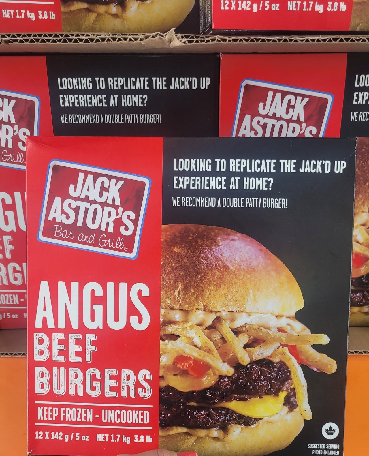 Image of Jack Astors Angus Burger - 12 x 142 Grams