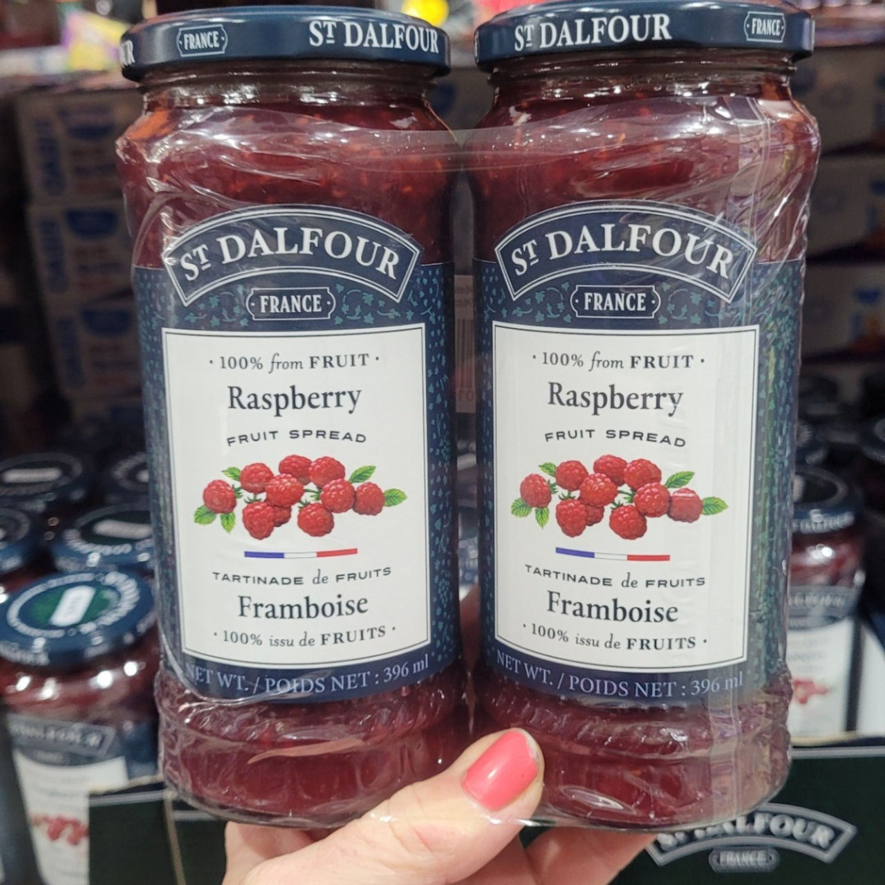 Image of St.Dalfour Raspberry Jam - 2 x 396 Grams