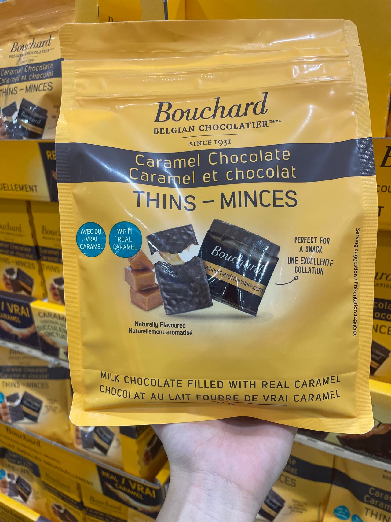 Image of Bouchard Choco Caramel Thins - 1 x 600 Grams