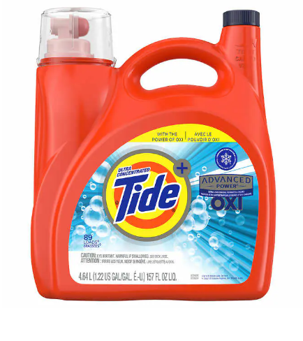 Image of Tide Advanced Power Ultra Concentrated Liquid Laundry Detergent with Oxi 89 Loads - 1 x 4.87 Kilos