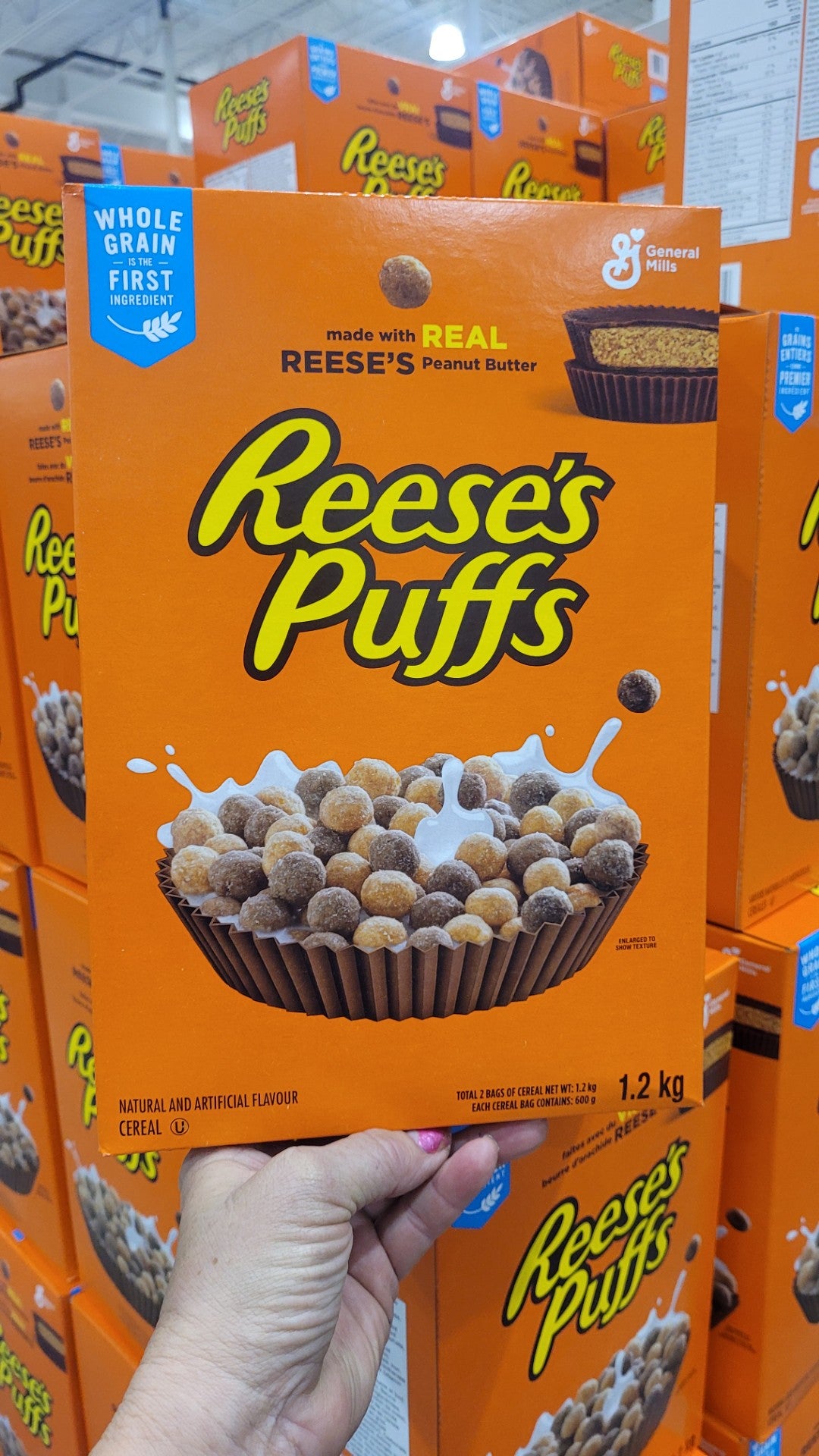 Image of General Mills Reese's Puffs Cereal - 1 x 1.2 Kilos 