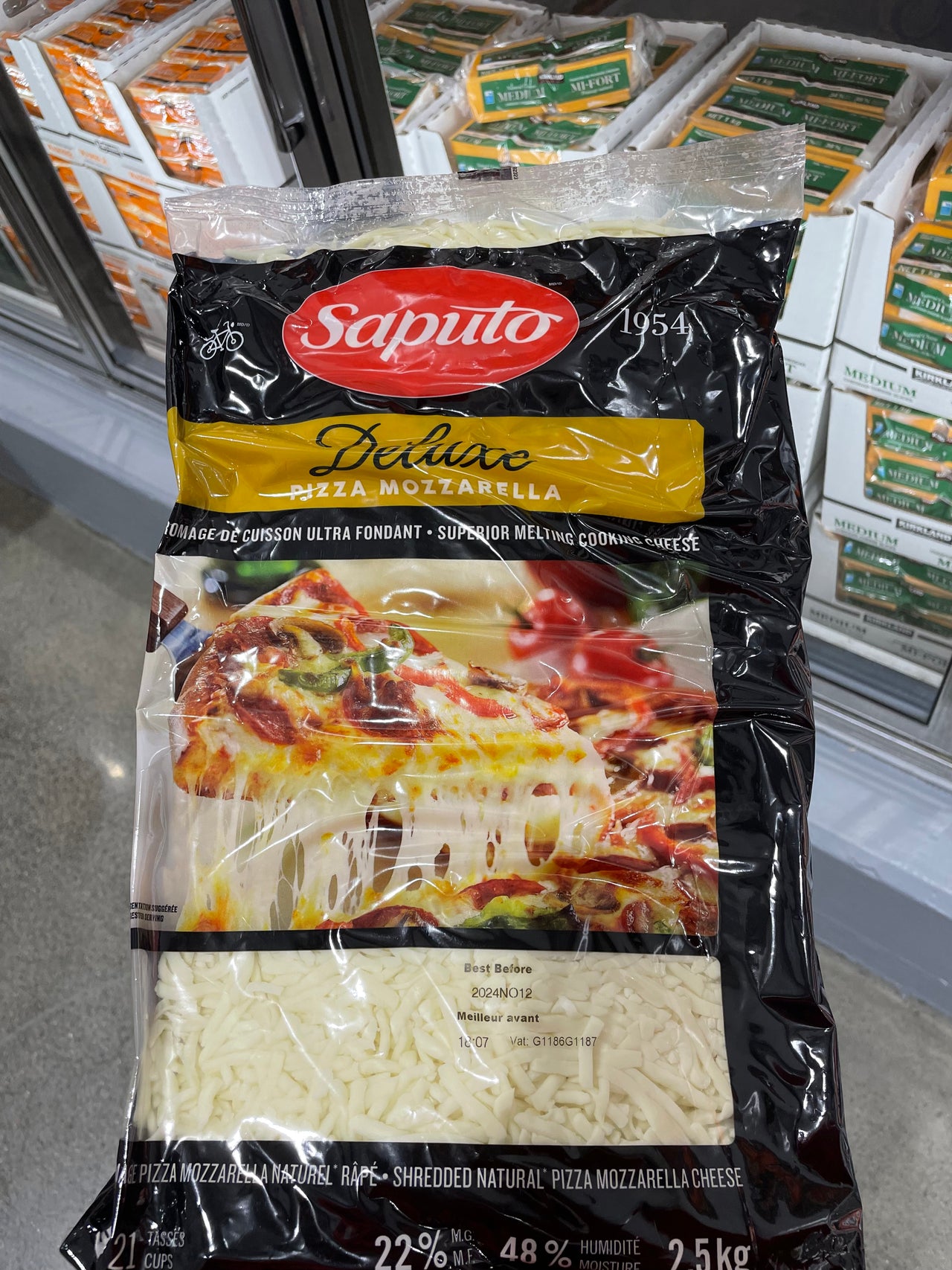 Image of Saputo Mozzarella Shred - 1 x 2.5 Kilos