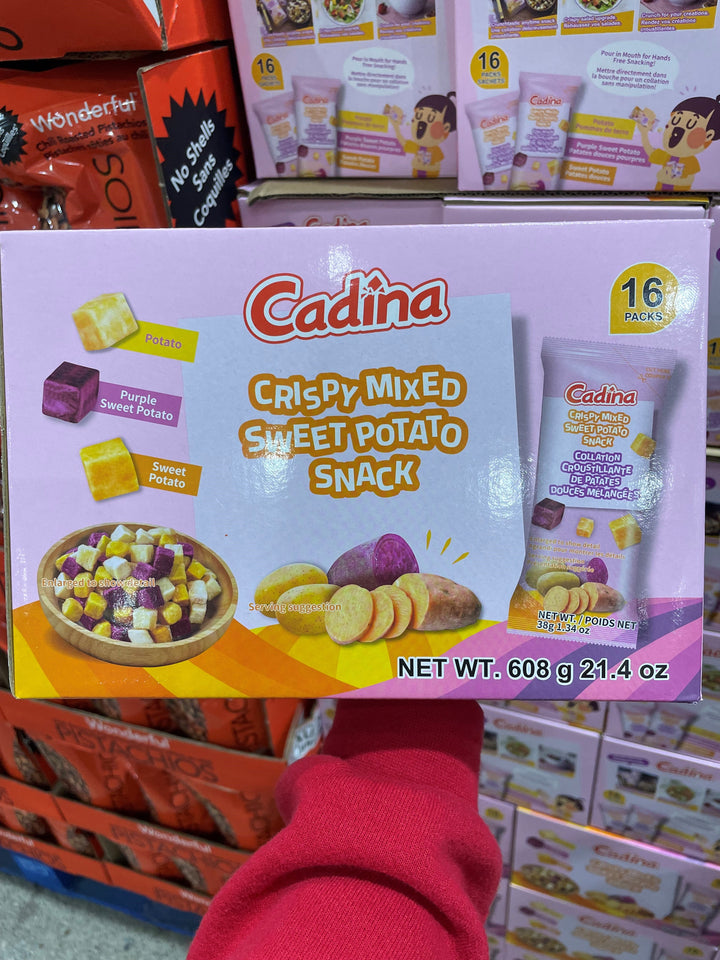 Cadina Sweet Potato Snacks 16 x 38 Grams Shipped to Nunavut