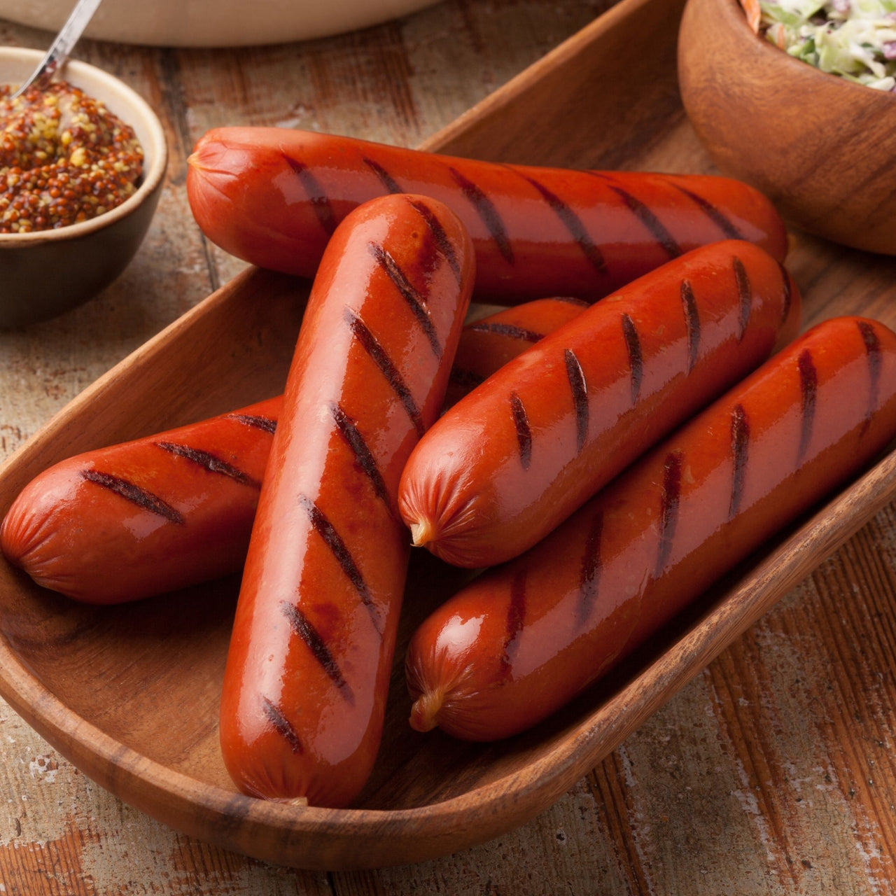 Image of Farm 2 Fork Certified Organic Artisan Made Pork Hotdogs (Frankfurters) - 1 x 240 Grams