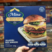 Thumbnail for Image of Mina Jalapeño Beef Burgers - 16 x 100 Grams