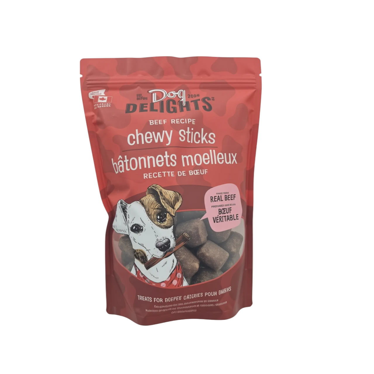 Dog Delights Chewy Beef Sticks - 1 x 1.36 KG