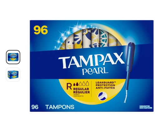 Tampax Pearl Regular Absorbency 96-Pack - 1 x 1.1 KG
