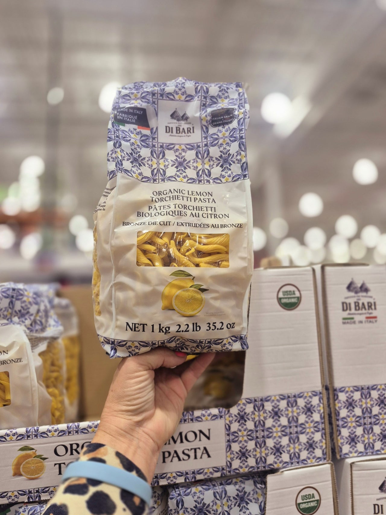 Organic Lemon Torchietti Pasta - 1 x 1KG