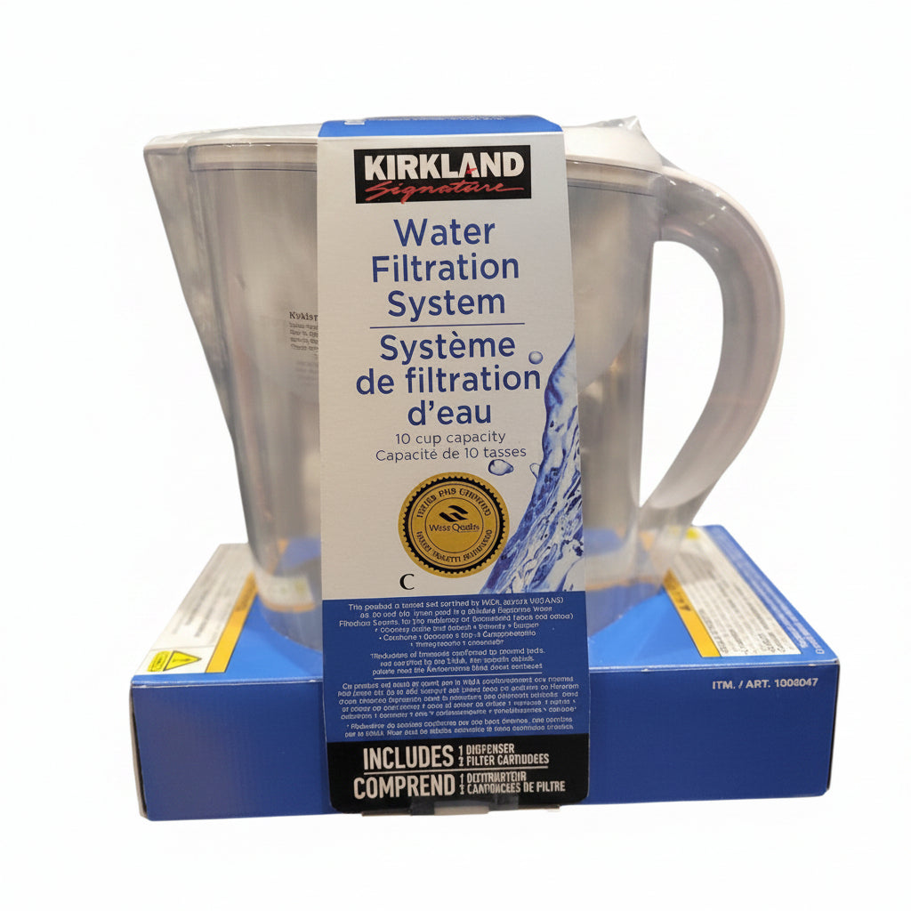Kirkland Signature 2.3 L (10-cup) Pitcher with 2 Filters - 1 x 1000 Grams