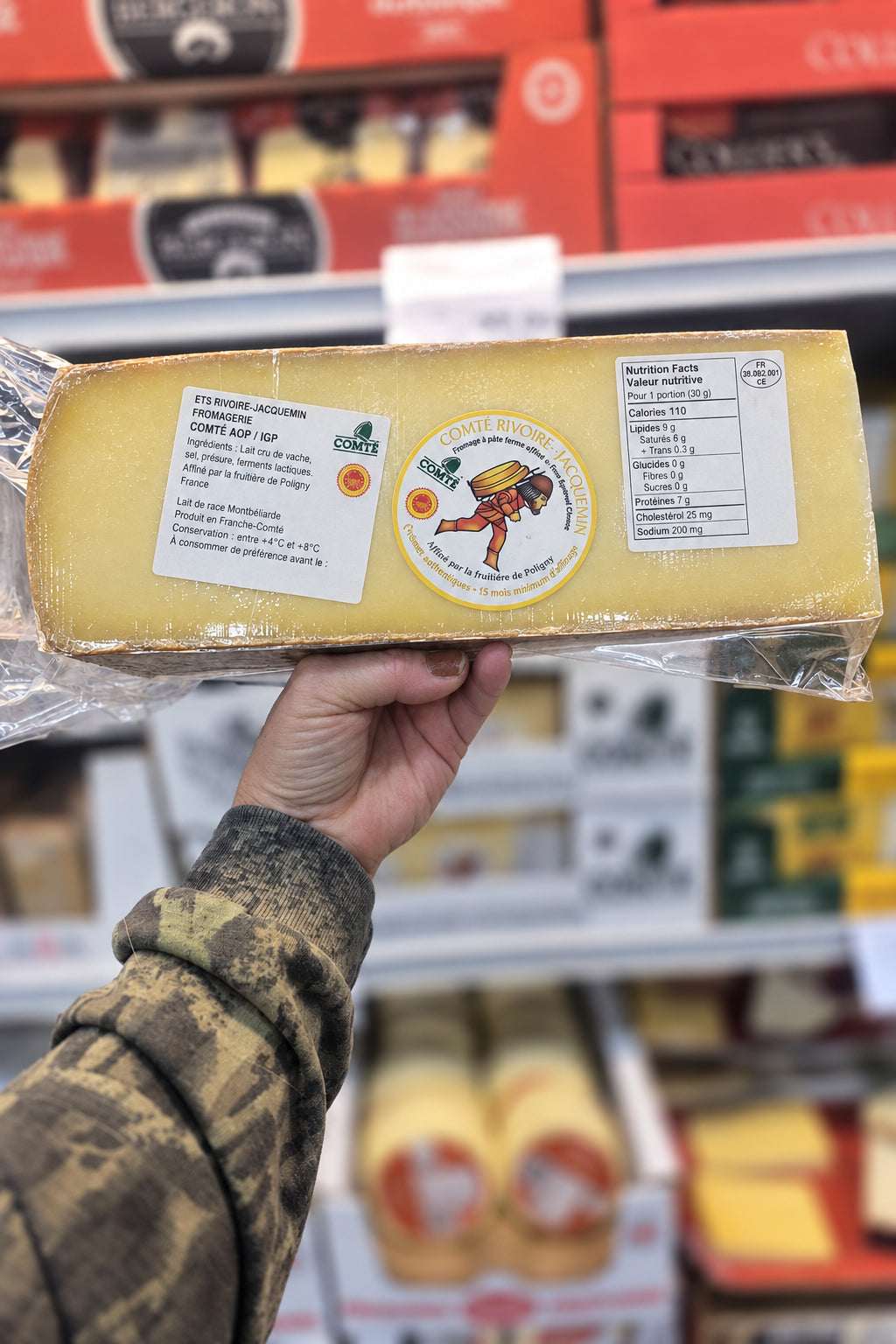 Comte Rivoire Cheese 15 months - 1 x 1.3 Kilos