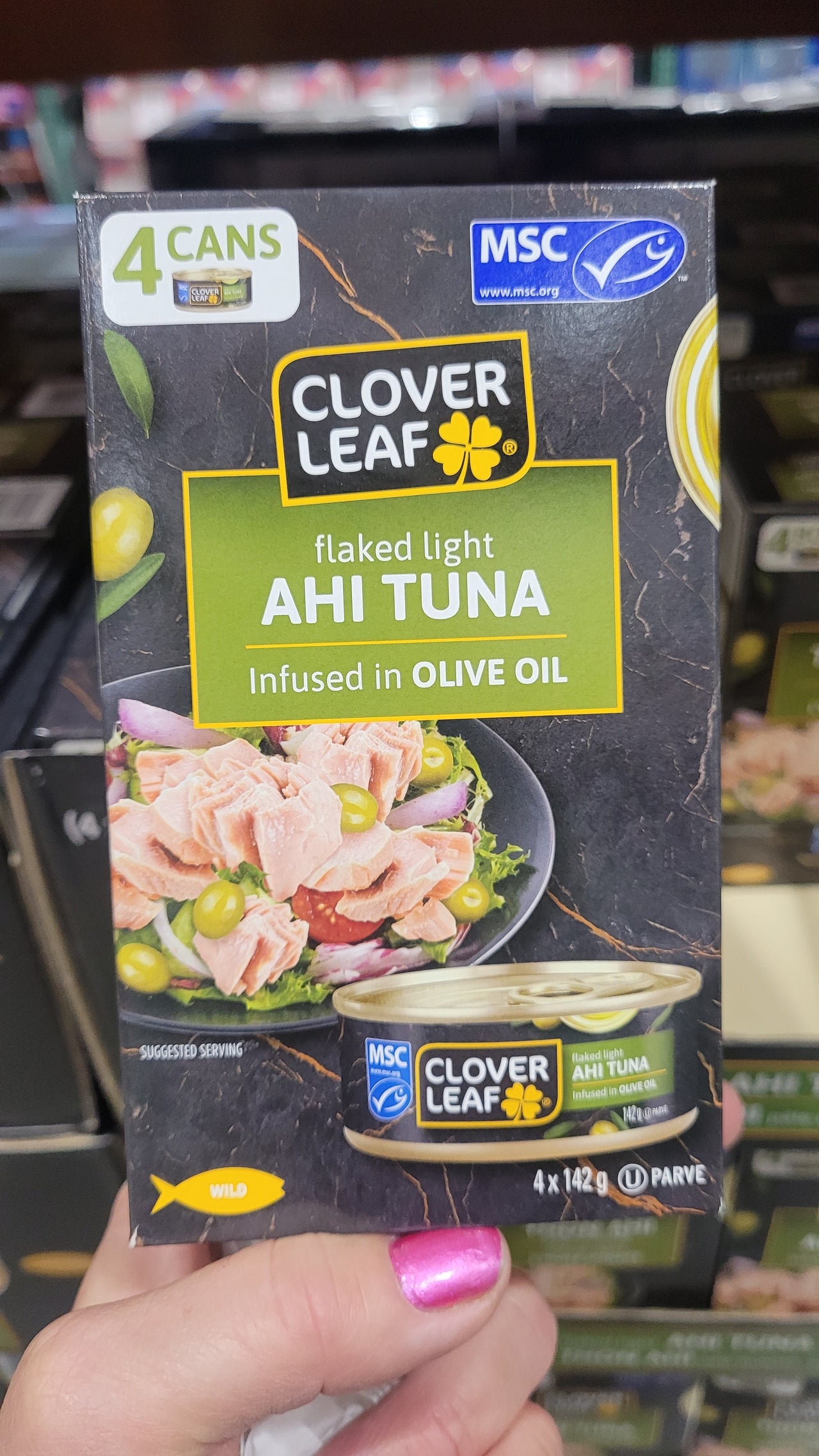 Image of Clover Leaf Ahi Tuna In Olive Oil - 4 x 142 Grams