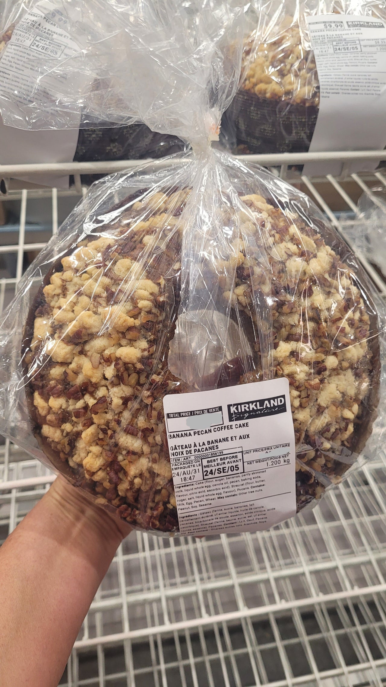 Banana Pecan Coffee Cake - 1 x 1.2 Kilos