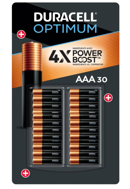 Duracell CopperTop AAA Batteries with PowerBoost Ingredients, 30 count - 1 x 1.07 KG
