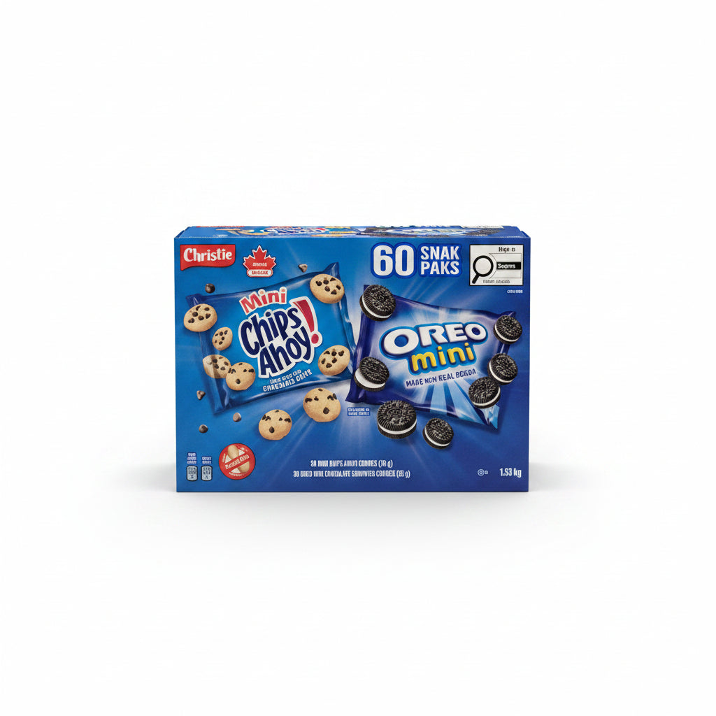 Mini Chips Ahoy & Oreo Snack Packs - 1 x 1.53 KG