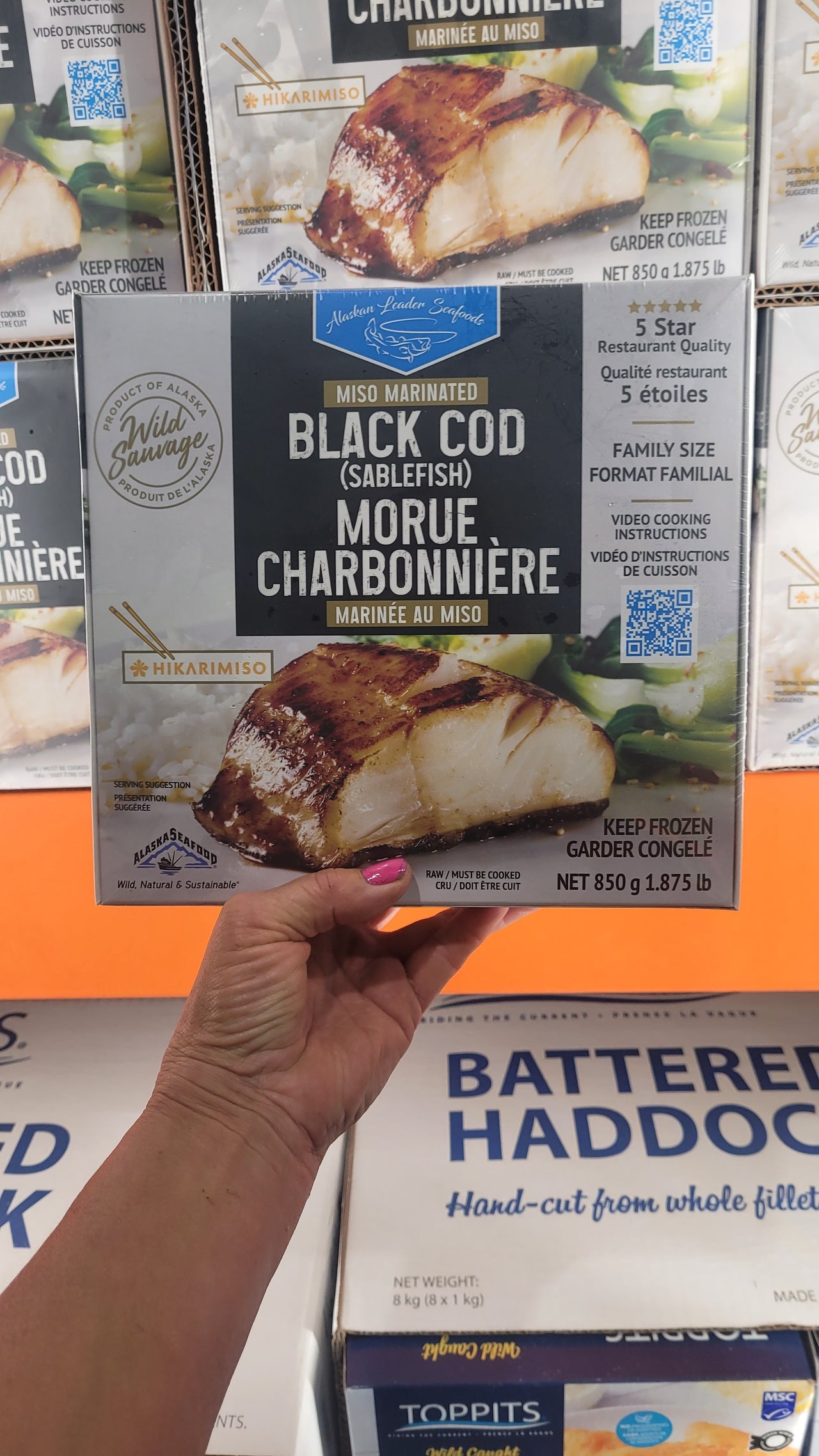 Image of Alaskan Leader Seafoods Miso Marinated Black Cod (Sablefish) - 1 x 850 Grams