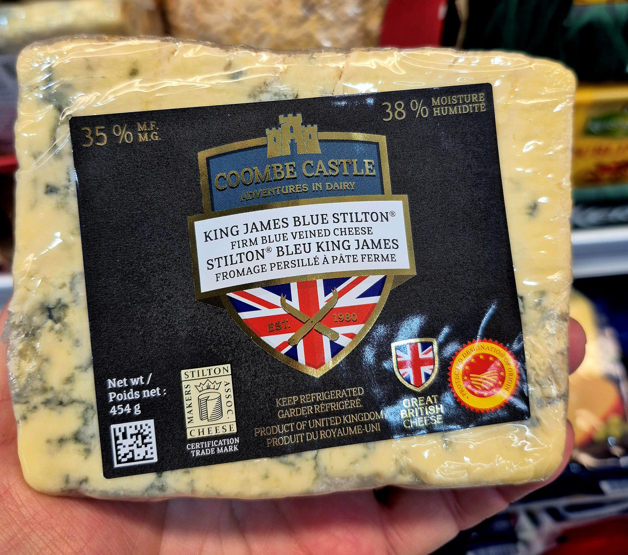 Coombe Castle Blue Stilton - 1 x 454 Grams