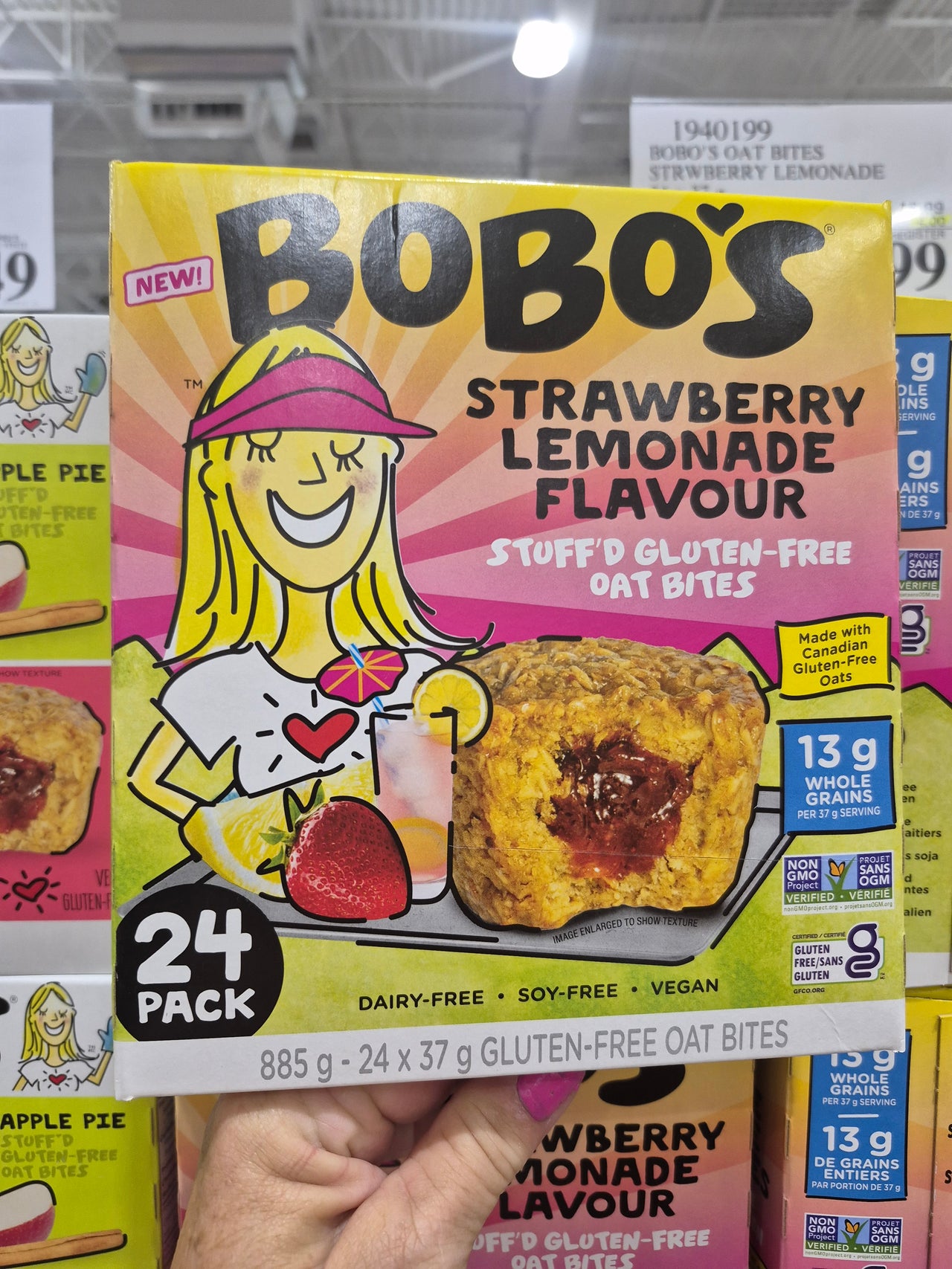 Bobo's Oat Bites Strawberry Lemonade - 1 x 885 Grams