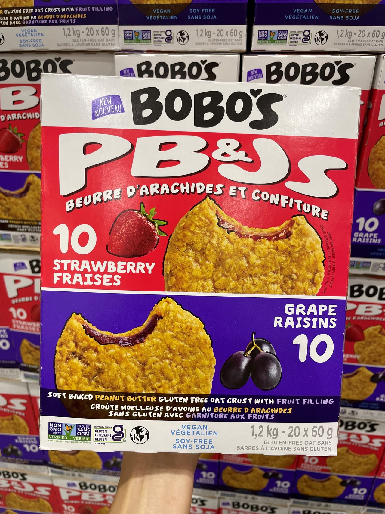 Image of Bobo's Stuff'd Strawberry & Grape Oat Bites - 1 x 1.2 Kilos