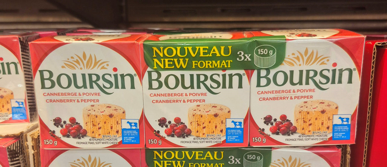 Boursin Cranberry & Pepper Cheese - 3 x 150 Grams