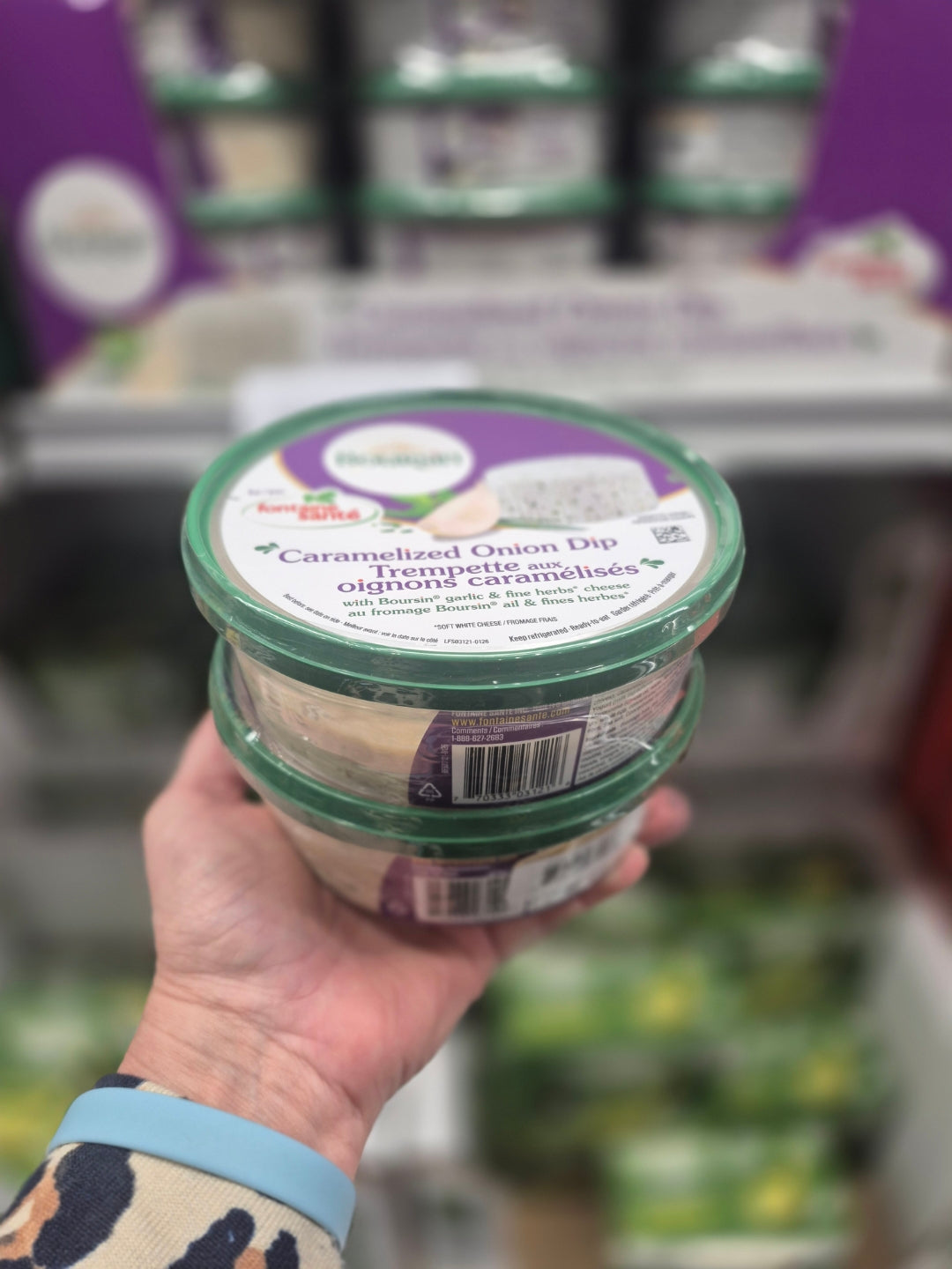 Fontaine Sante Onion & Boursin Dip - 2 x 400 Grams