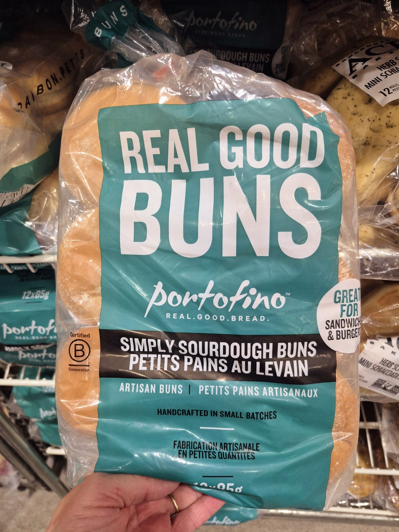 Portofino Sourdough Buns - 12 x 80 Grams