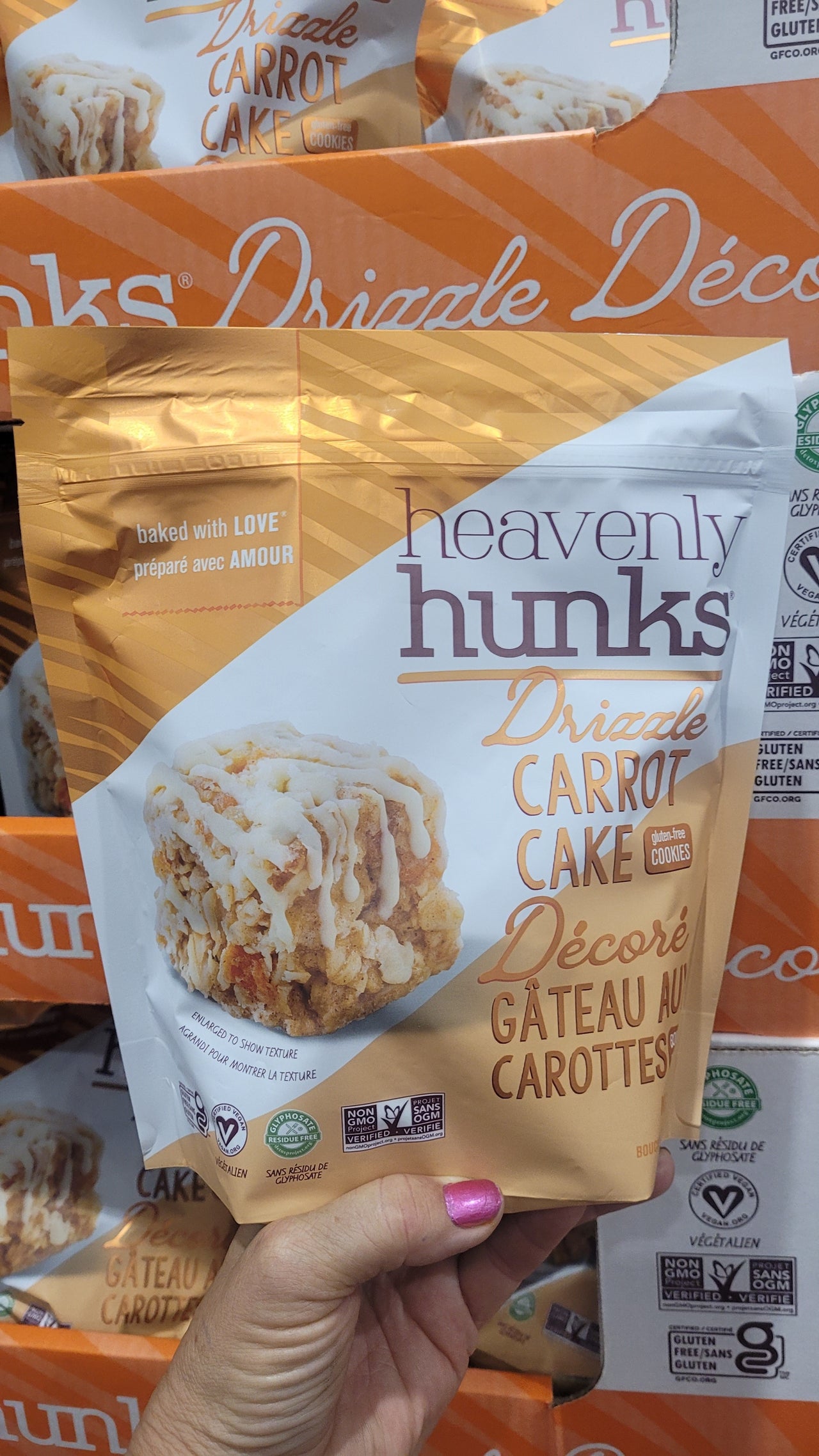 Image of Heavenly Hunks Drizzle Carrot Cake Cookies - 1 x 567 Grams