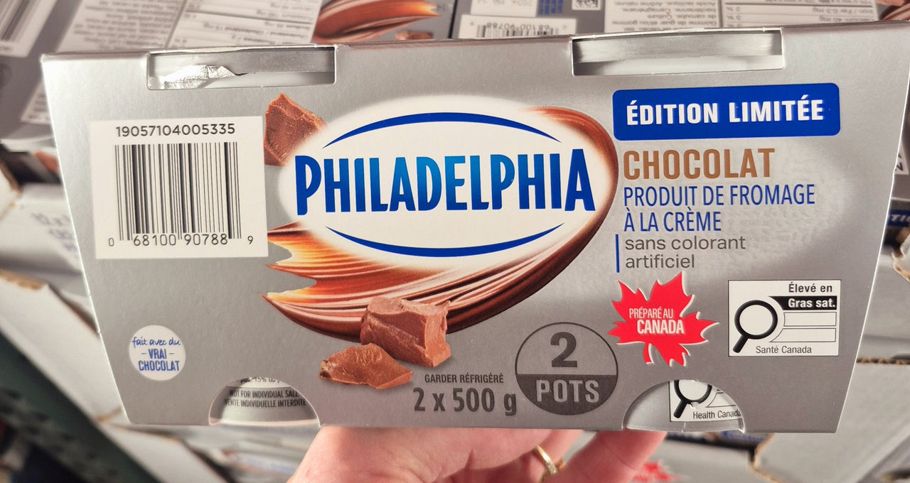 Philadelphia Chocolate Cream Cheese - 2 x 500 Grams