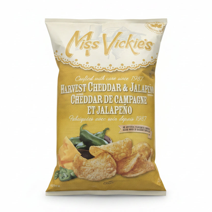 Miss Vickie's Cheddar & Jalapeno Chips - 1 x 572 Grams