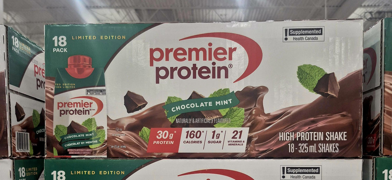 Premier Nutrition Chocolate MINT Protein Shake - 18 x 325 ML