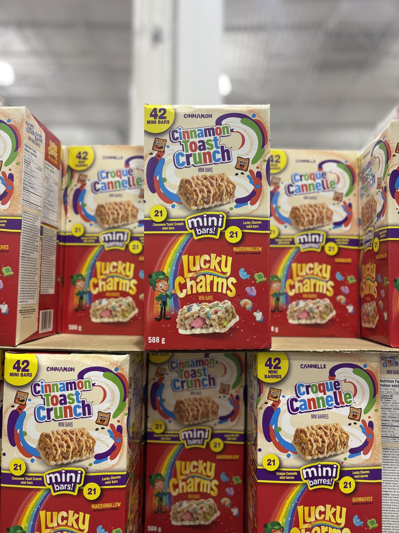 Cinnamon Toast Crunch & Lucky Charms Mini Bars! - 1 x 588 Grams