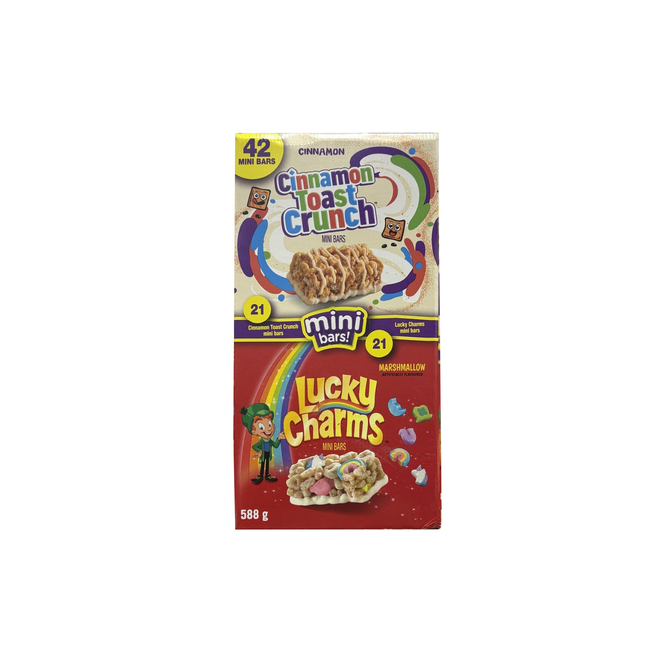 Cinnamon Toast Crunch & Lucky Charms Mini Bars! - 1 x 588 Grams