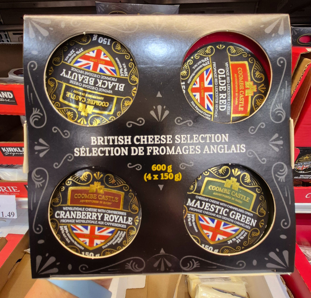 Coombe Castle British Cheese Selection - 4 x 150 Grams