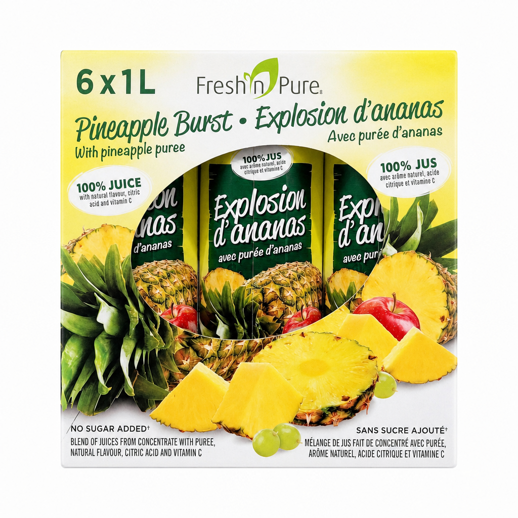 Fresh'n Pure Pineapple Juice - 6 x 1 Litre
