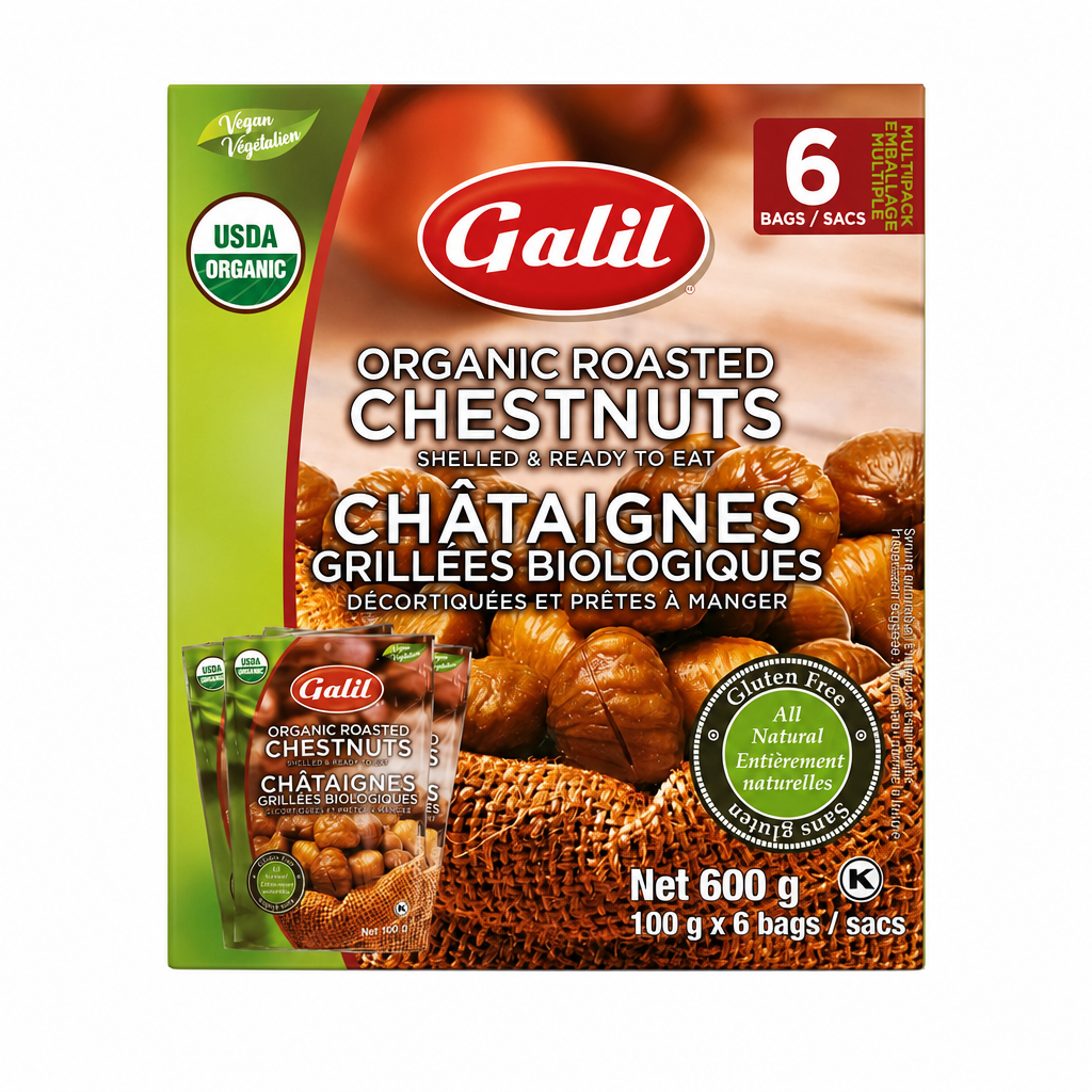 Galil Organic Chestnuts - 1 x 600 Grams