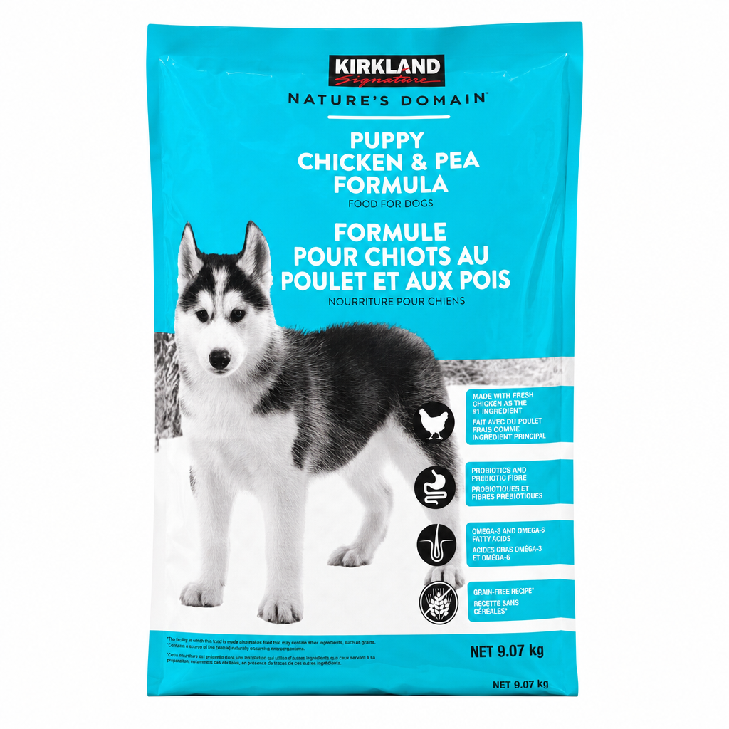 Kirkland Signature Puppy Chicken and Pea - 1 x 9.07 Kilos
