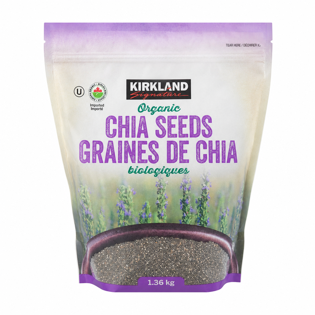 Kirkland Signature Organic Chia Seeds - 1 x 1.36 Kilos