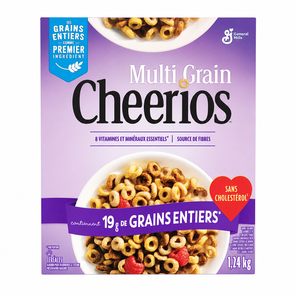 General Mills Multi-Grain Cheerios Cereal - 1 x 1.24 Kilos
