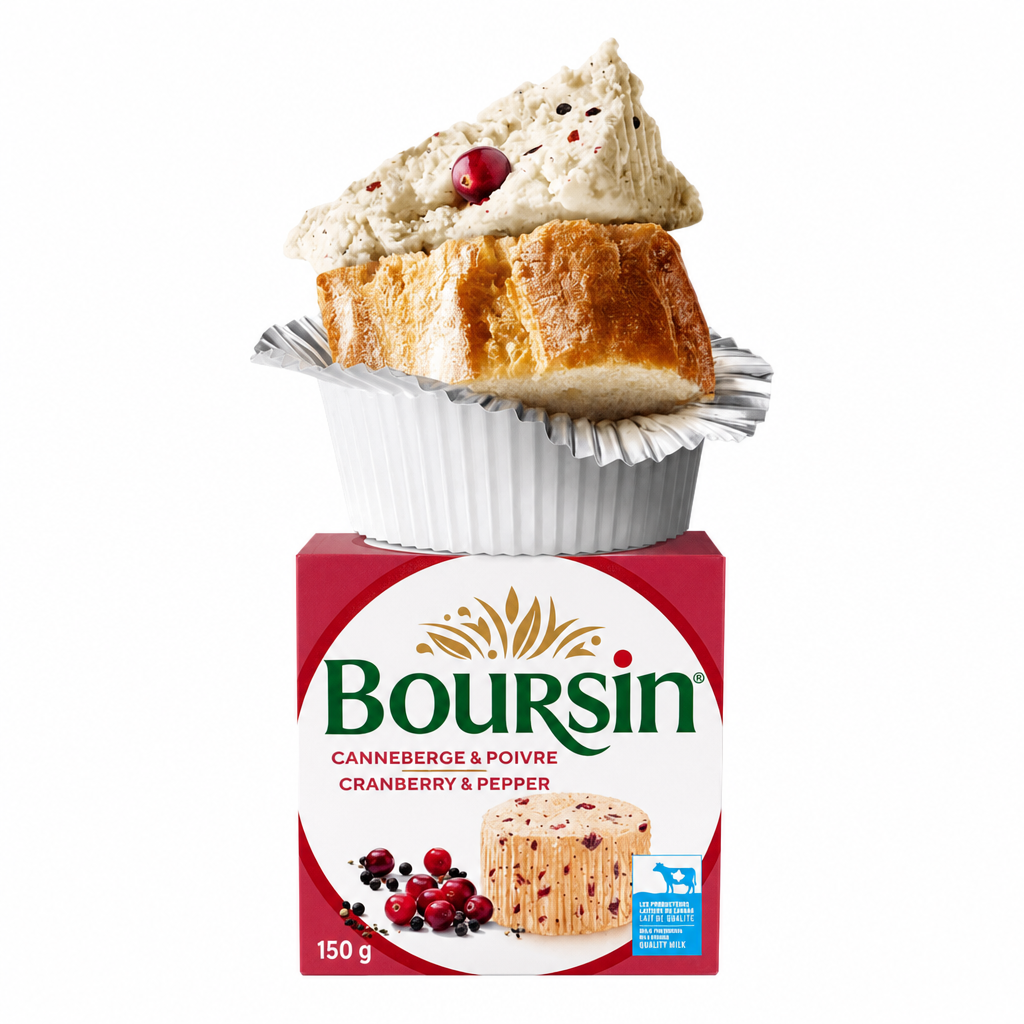 Boursin Cranberry & Pepper Cheese - 3 x 150 Grams