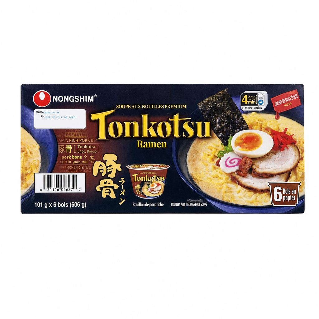 Nongshim Tonkotsu Premium Ramen - 6 x 101 Grams
