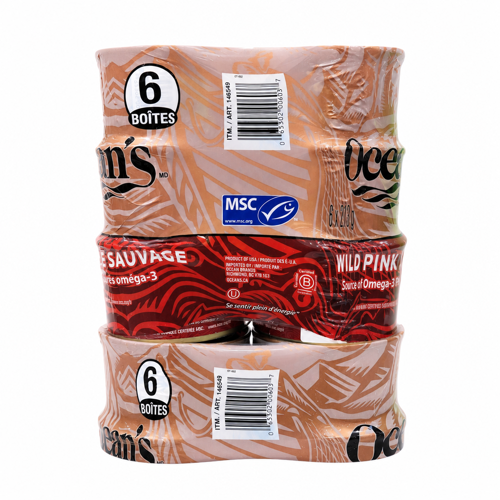 Ocean's Wild Pink Salmon - 6 x 213 Grams
