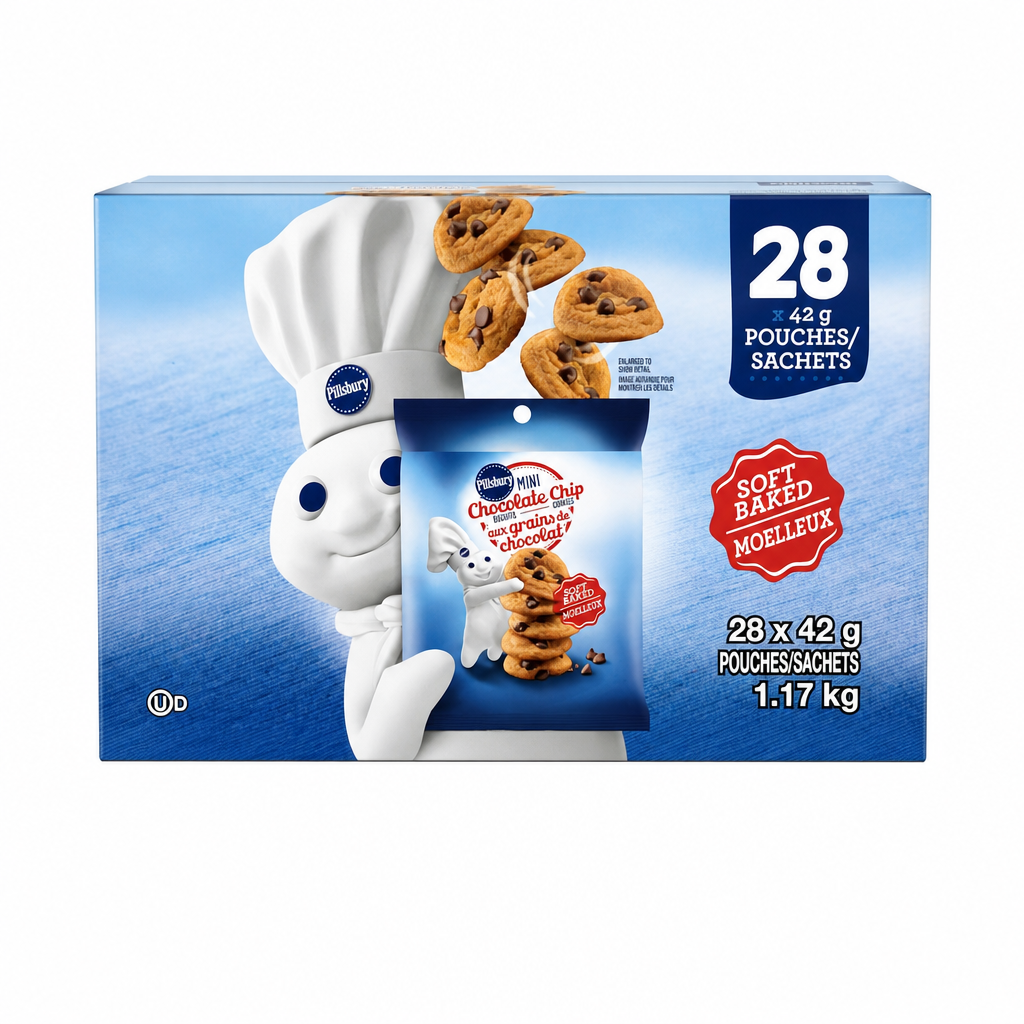Pillsbury Mini Chocolate Chip Cookies - 28 x 42 Grams